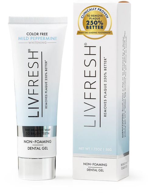 LIVFRESH Gel Toothpaste Mild Peppermint Non-Foaming