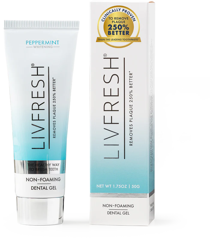 LIVFRESH Gel Toothpaste Peppermint Non-Foaming