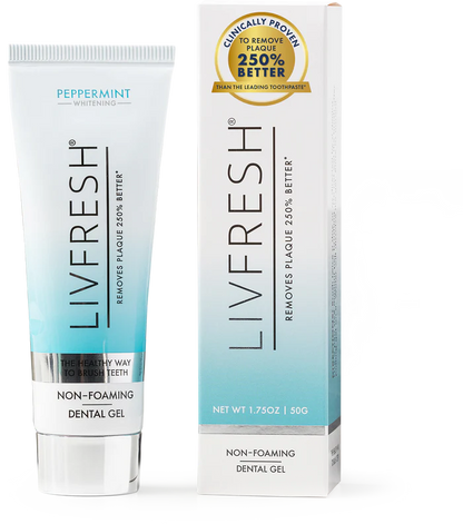 LIVFRESH Gel Toothpaste Peppermint Non-Foaming