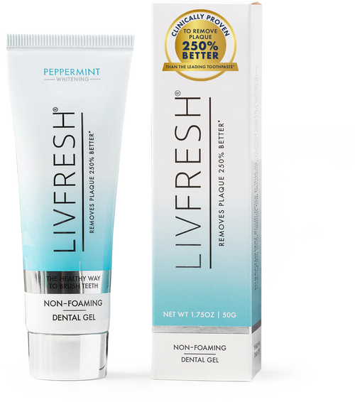 LIVFRESH Gel Toothpaste Peppermint Non-Foaming