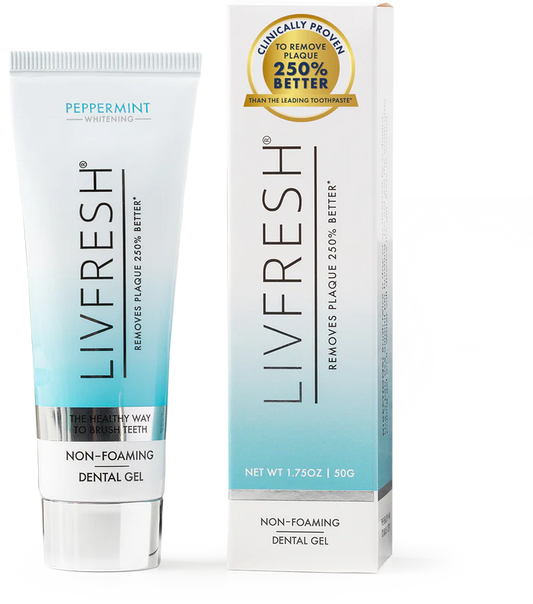 LIVFRESH Gel Toothpaste Peppermint Non-Foaming