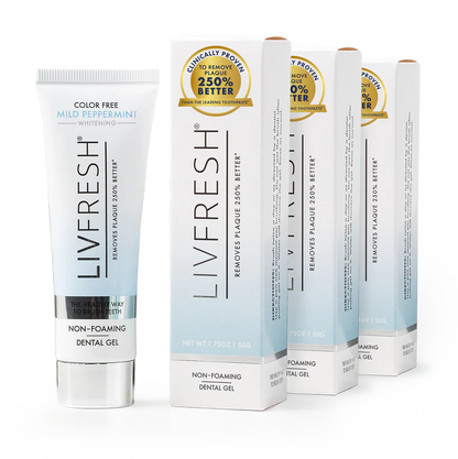 LIVFRESH Gel Toothpaste Mild Peppermint Non-Foaming
