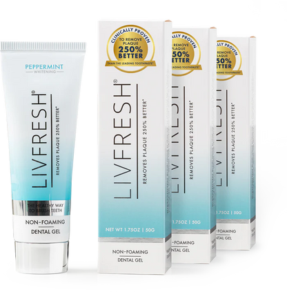 LIVFRESH Gel Toothpaste Peppermint Non-Foaming