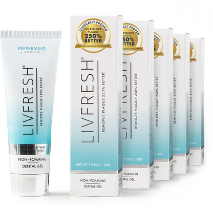 LIVFRESH Gel Toothpaste Peppermint Non-Foaming