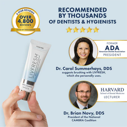 LIVFRESH Gel Toothpaste Mild Peppermint Non-Foaming