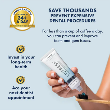 LIVFRESH Gel Toothpaste Mild Peppermint Non-Foaming
